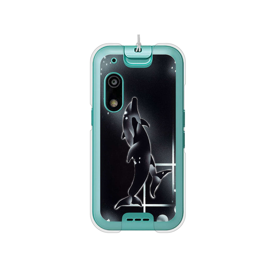 キッズフォン3 A201ZT SoftBank 高画質仕上げ 背面印刷 ハードケース海の守り神