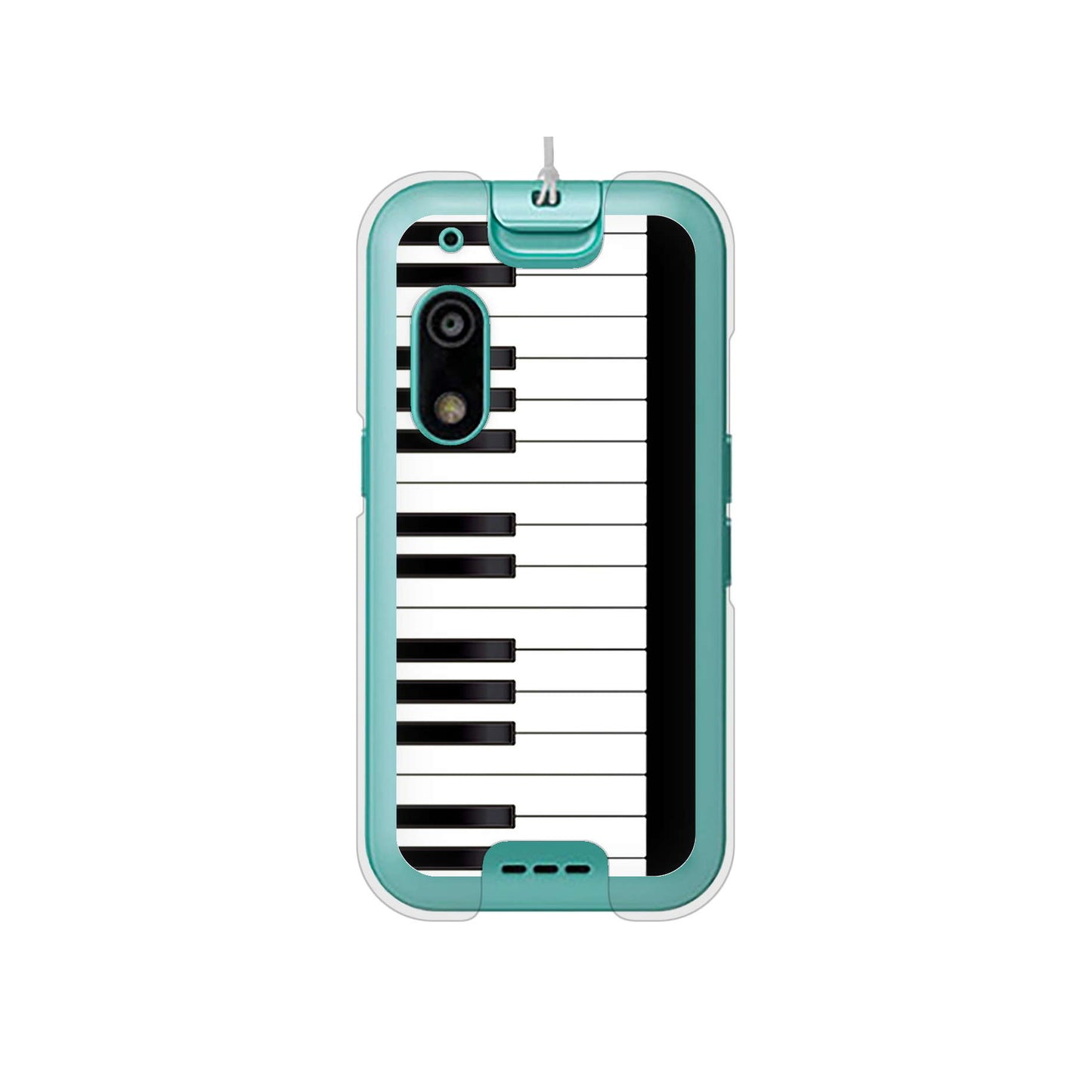 キッズフォン3 A201ZT SoftBank 高画質仕上げ 背面印刷 ハードケースピアノ