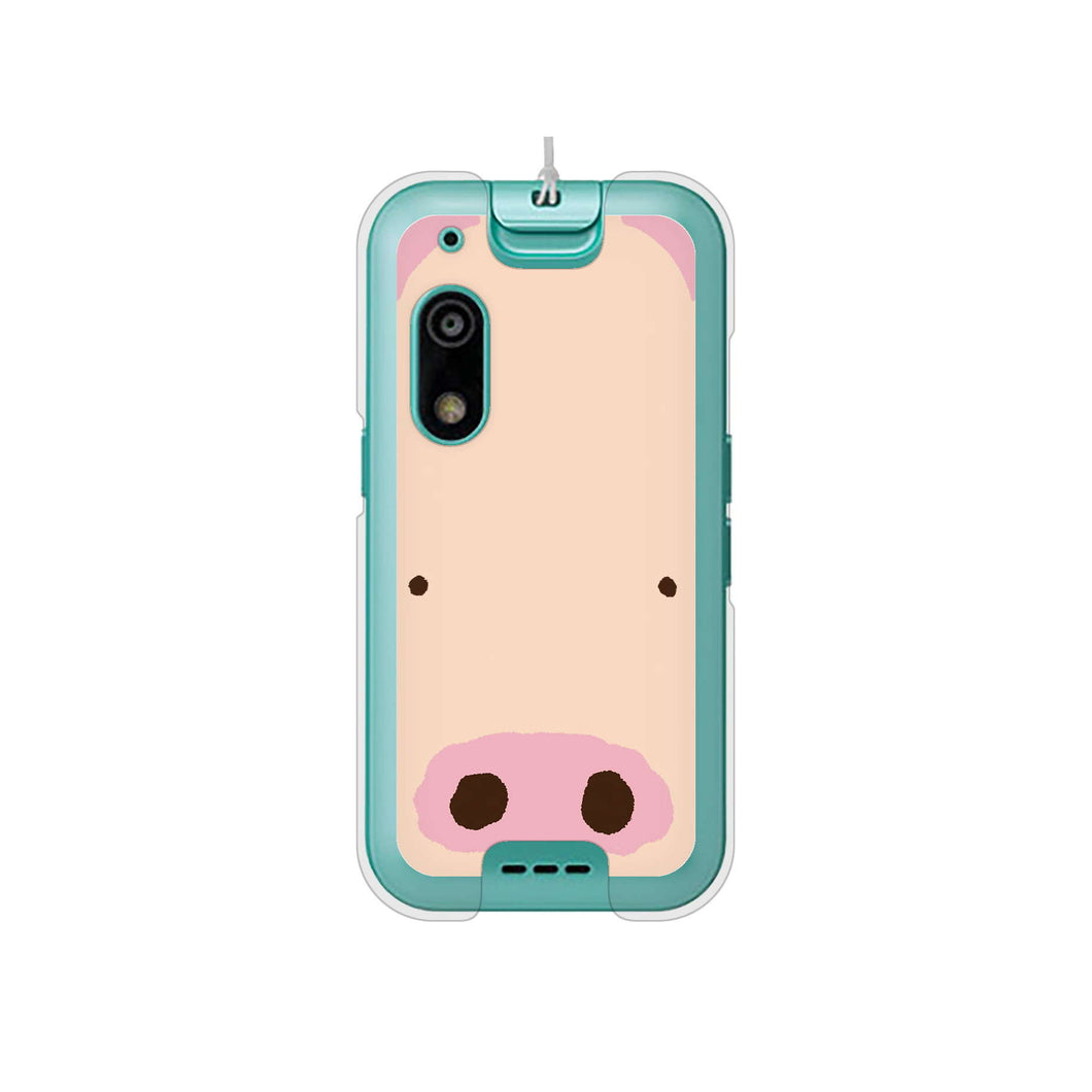 キッズフォン3 A201ZT SoftBank 高画質仕上げ 背面印刷 ハードケースドアップアニマル