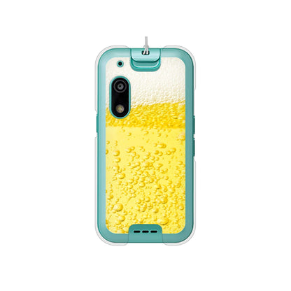 キッズフォン3 A201ZT SoftBank 高画質仕上げ 背面印刷 ハードケース生ビール