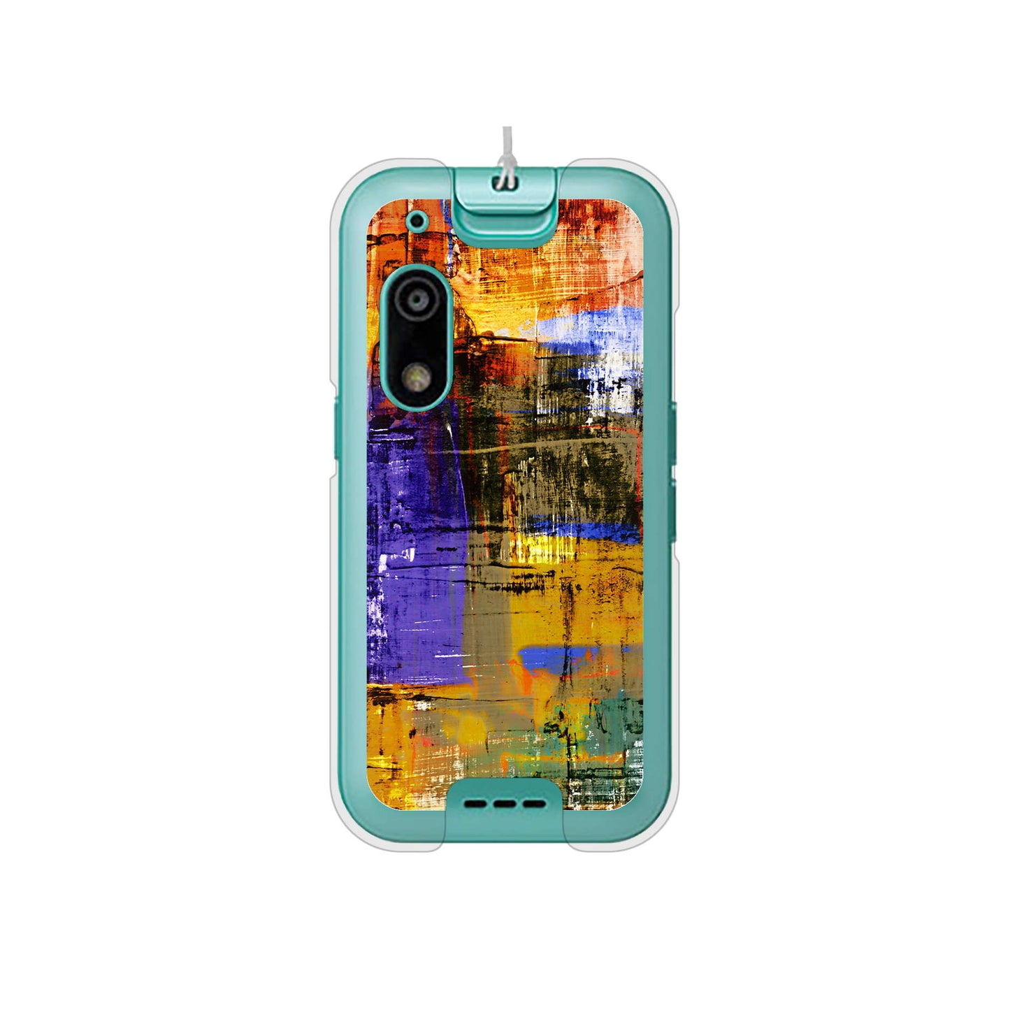 キッズフォン3 A201ZT SoftBank 高画質仕上げ 背面印刷 ハードケース 【609 クラッシュアートBL】