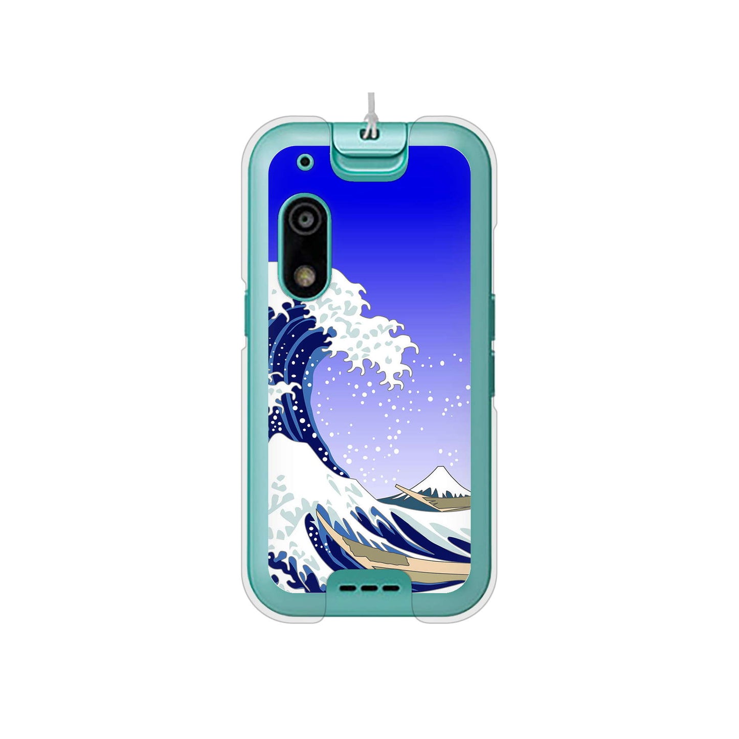 キッズフォン3 A201ZT SoftBank 高画質仕上げ 背面印刷 ハードケース 【625 波に富士】