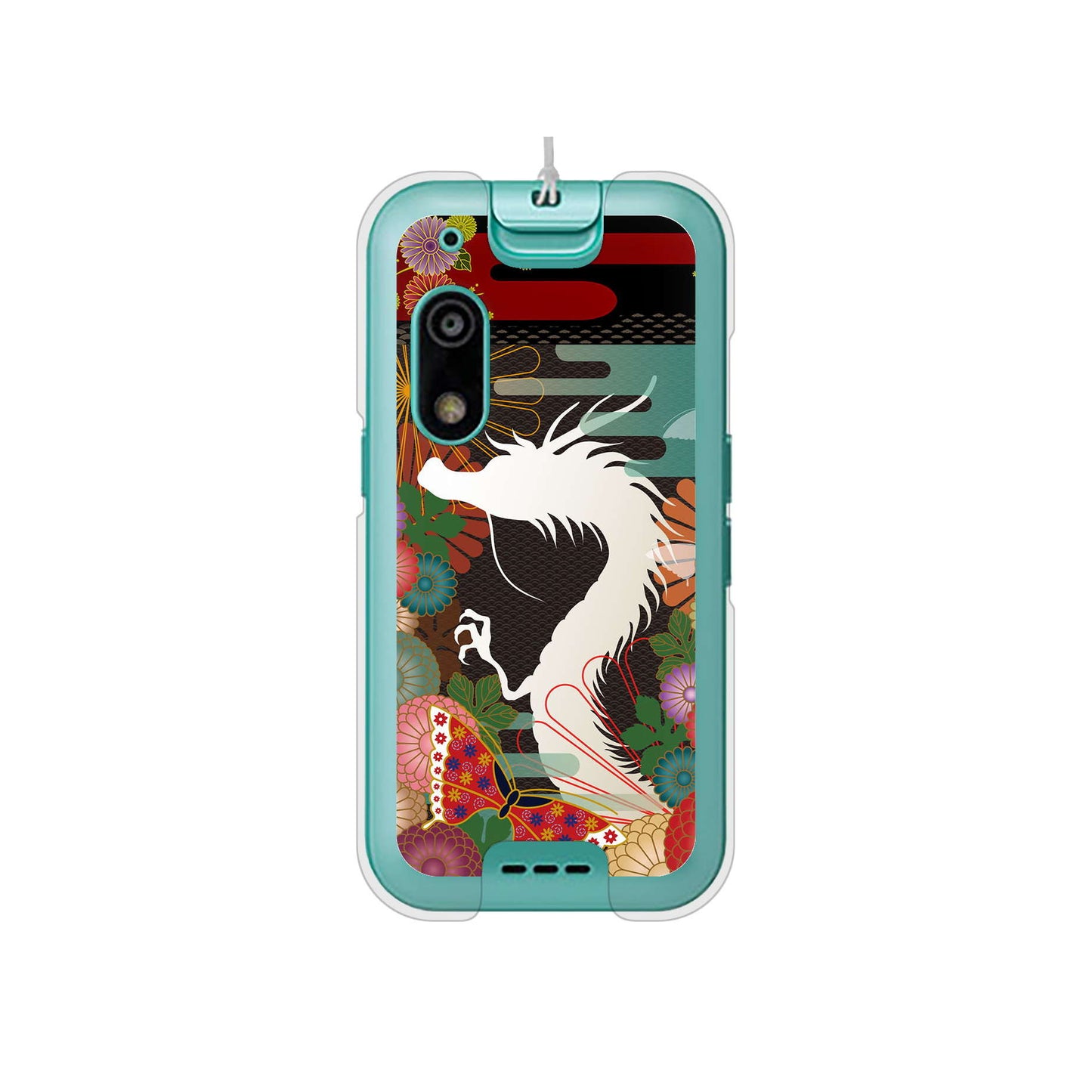 キッズフォン3 A201ZT SoftBank 高画質仕上げ 背面印刷 ハードケース 【635 白龍】