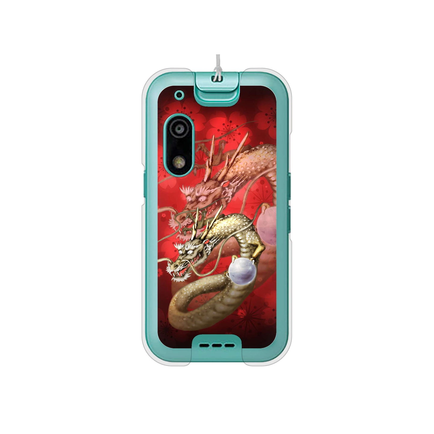 キッズフォン3 A201ZT SoftBank 高画質仕上げ 背面印刷 ハードケース龍