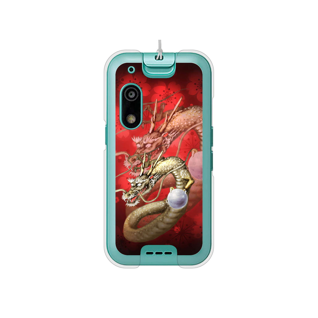 キッズフォン3 A201ZT SoftBank 高画質仕上げ 背面印刷 ハードケース龍