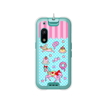 キッズフォン3 A201ZT SoftBank 高画質仕上げ 背面印刷 ハードケースむかいあぐる メリーゴーランド