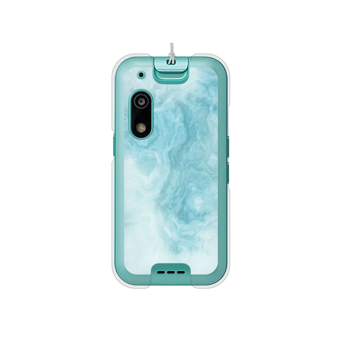 キッズフォン3 A201ZT SoftBank 高画質仕上げ 背面印刷 ハードケース大理石BK