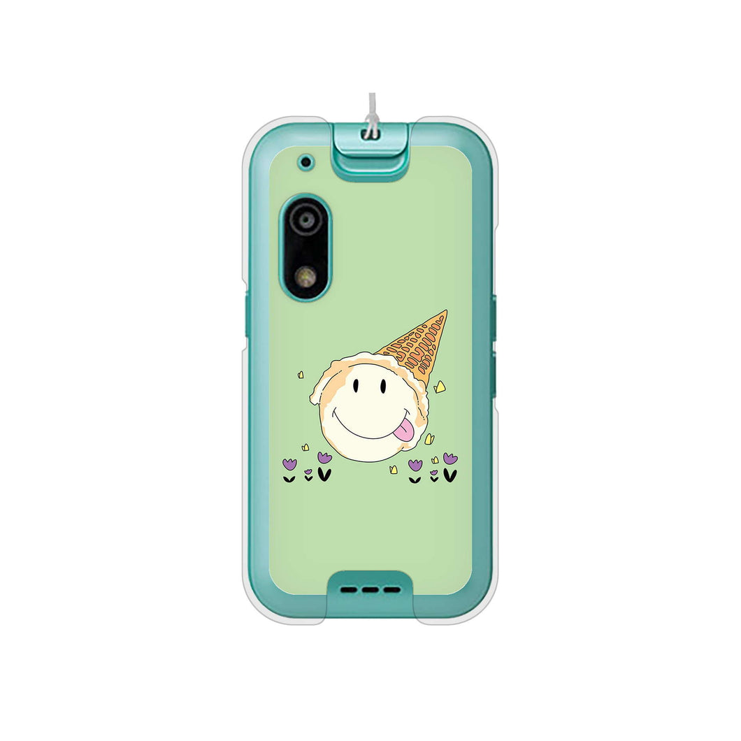 キッズフォン3 A201ZT SoftBank 高画質仕上げ 背面印刷 ハードケーススイーツイラスト