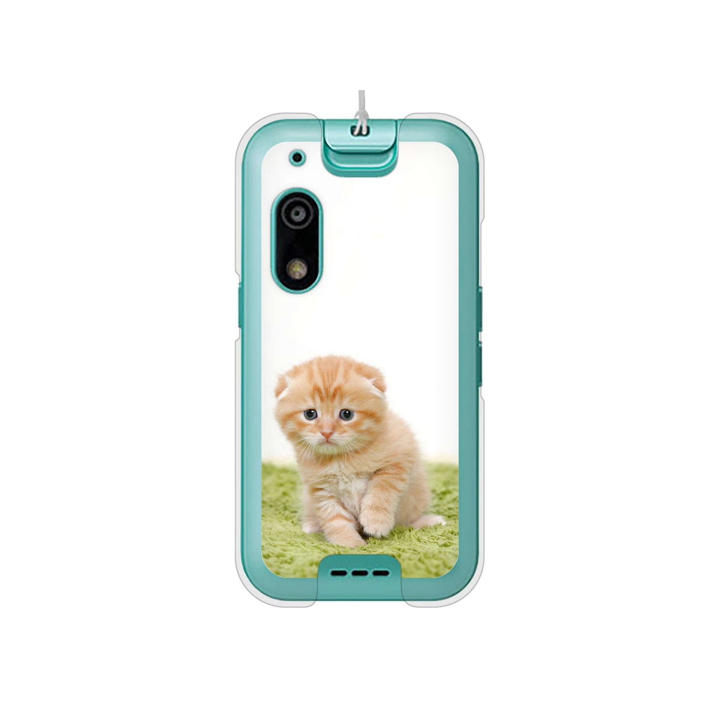 キッズフォン3 A201ZT SoftBank 高画質仕上げ 背面印刷 ハードケース 【VA802 ネコこっそり】