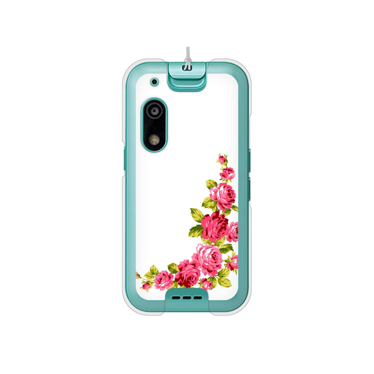キッズフォン3 A201ZT SoftBank 高画質仕上げ 背面印刷 ハードケースロマンチックなバラ
