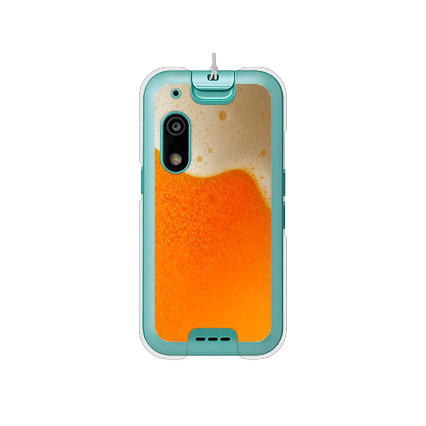 キッズフォン3 A201ZT SoftBank 高画質仕上げ 背面印刷 ハードケース生ビール