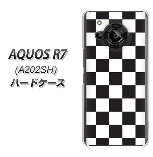 AQUOS R7 A202SH SoftBank 高画質仕上げ 背面印刷 ハードケース【151 フラッグチェック】