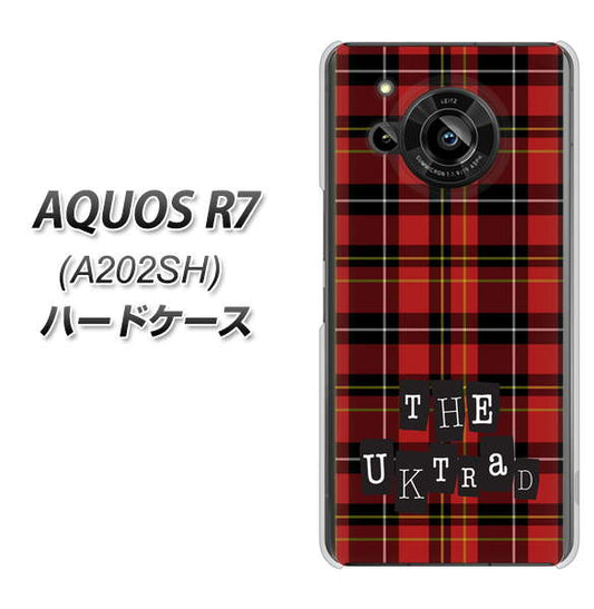 AQUOS R7 A202SH SoftBank 高画質仕上げ 背面印刷 ハードケース【547 THEチェック】