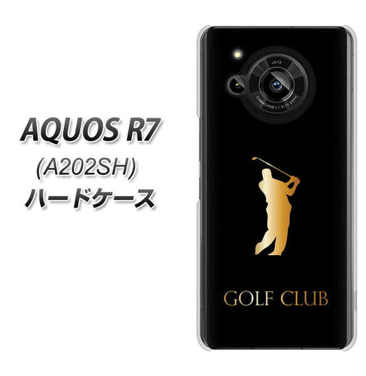 AQUOS R7 A202SH SoftBank 高画質仕上げ 背面印刷 ハードケース【610 GOLFCLUB】