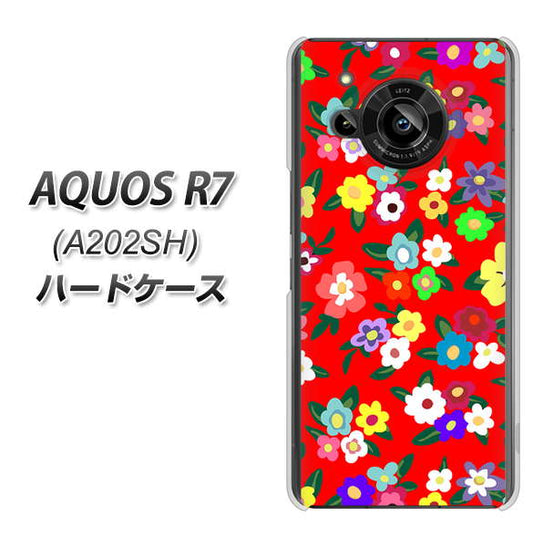 AQUOS R7 A202SH SoftBank 高画質仕上げ 背面印刷 ハードケース【780 リバティプリントRD】