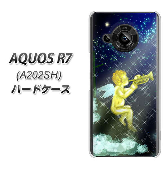 AQUOS R7 A202SH SoftBank 高画質仕上げ 背面印刷 ハードケース【1248 天使の演奏】