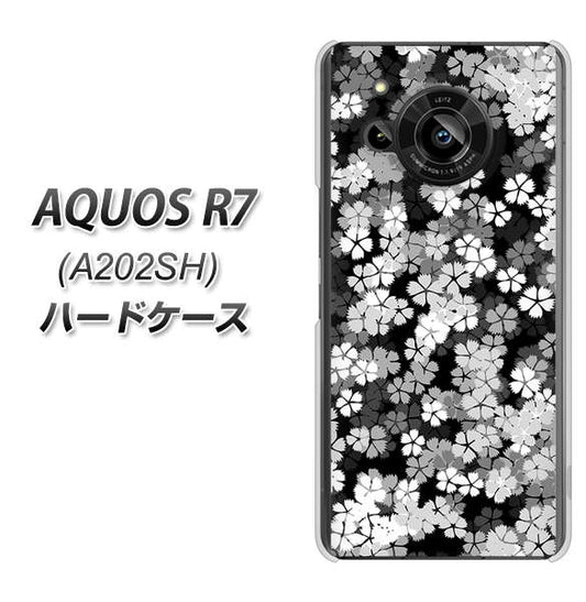 AQUOS R7 A202SH SoftBank 高画質仕上げ 背面印刷 ハードケース【1332 夜桜】