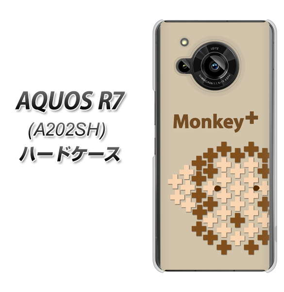 AQUOS R7 A202SH SoftBank 高画質仕上げ 背面印刷 ハードケース【IA803 Monkey＋】