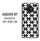 AQUOS R7 A202SH SoftBank 高画質仕上げ 背面印刷 ハードケース【IB903 ジグソーパズル_モノトーン】