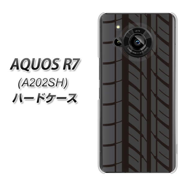AQUOS R7 A202SH SoftBank 高画質仕上げ 背面印刷 ハードケース【IB931 タイヤ】