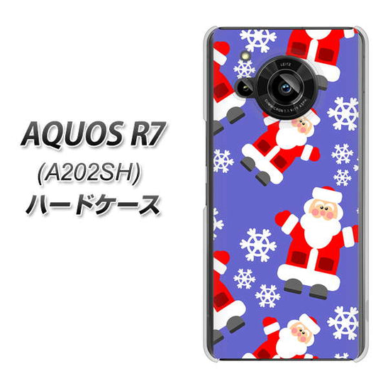 AQUOS R7 A202SH SoftBank 高画質仕上げ 背面印刷 ハードケース【XA804 Welcomeサンタさん】