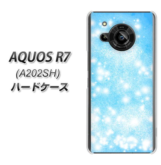 AQUOS R7 A202SH SoftBank 高画質仕上げ 背面印刷 ハードケース【YJ289 デザインブルー】