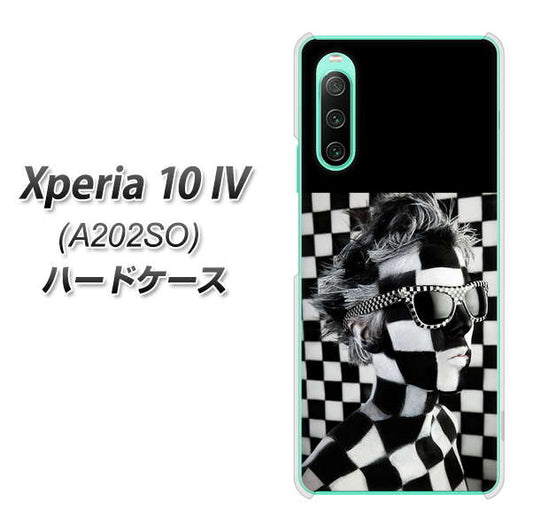 Xperia 10 IV A202SO SoftBank 高画質仕上げ 背面印刷 ハードケース【357 bk&wh】