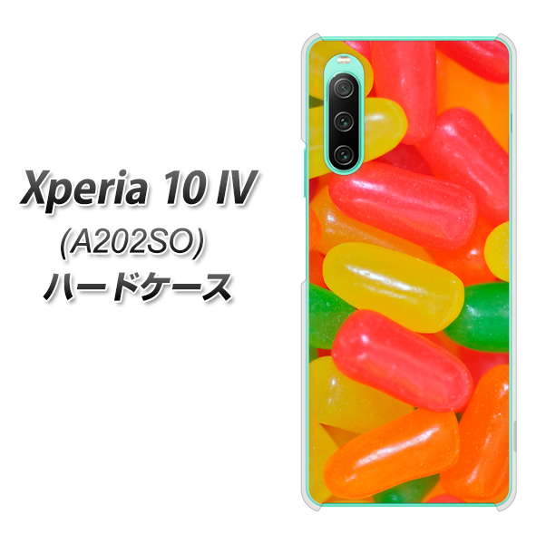 Xperia 10 IV A202SO SoftBank 高画質仕上げ 背面印刷 ハードケース【449 ジェリービーンズ】