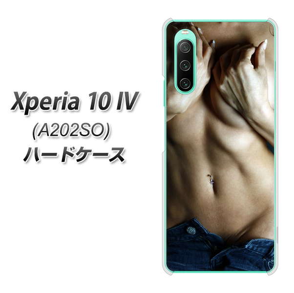 Xperia 10 IV A202SO SoftBank 高画質仕上げ 背面印刷 ハードケース【602 ボディライン】