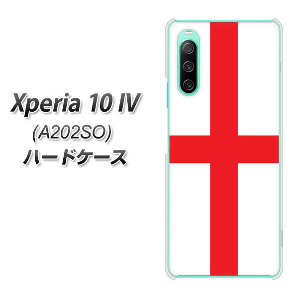 Xperia 10 IV A202SO SoftBank 高画質仕上げ 背面印刷 ハードケース【677 イングランド】