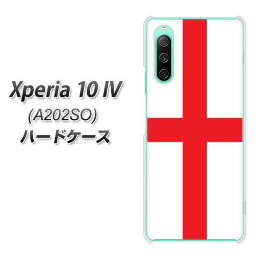 Xperia 10 IV A202SO SoftBank 高画質仕上げ 背面印刷 ハードケース【677 イングランド】