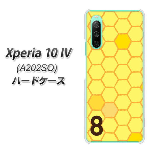 Xperia 10 IV A202SO SoftBank 高画質仕上げ 背面印刷 ハードケース【IB913 はちの巣】