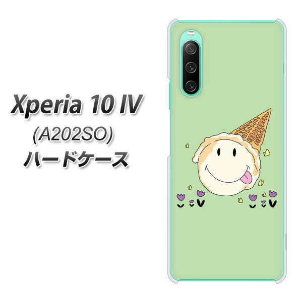 Xperia 10 IV A202SO SoftBank 高画質仕上げ 背面印刷 ハードケース【MA902 アイスクリーム】