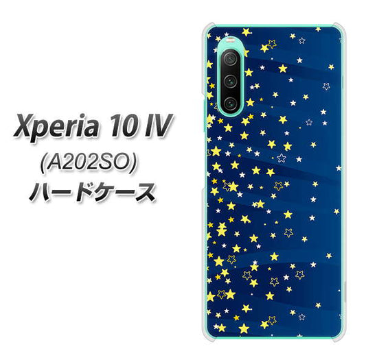 Xperia 10 IV A202SO SoftBank 高画質仕上げ 背面印刷 ハードケース【VA842 満天の星空】