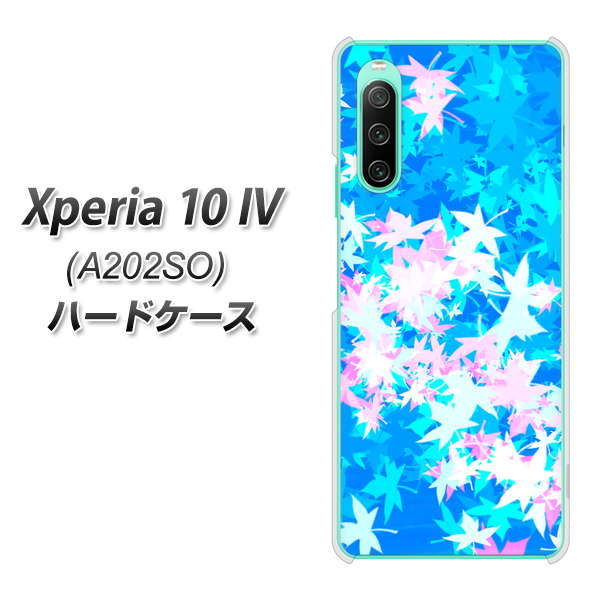 Xperia 10 IV A202SO SoftBank 高画質仕上げ 背面印刷 ハードケース【YJ290 デザインもみじ】