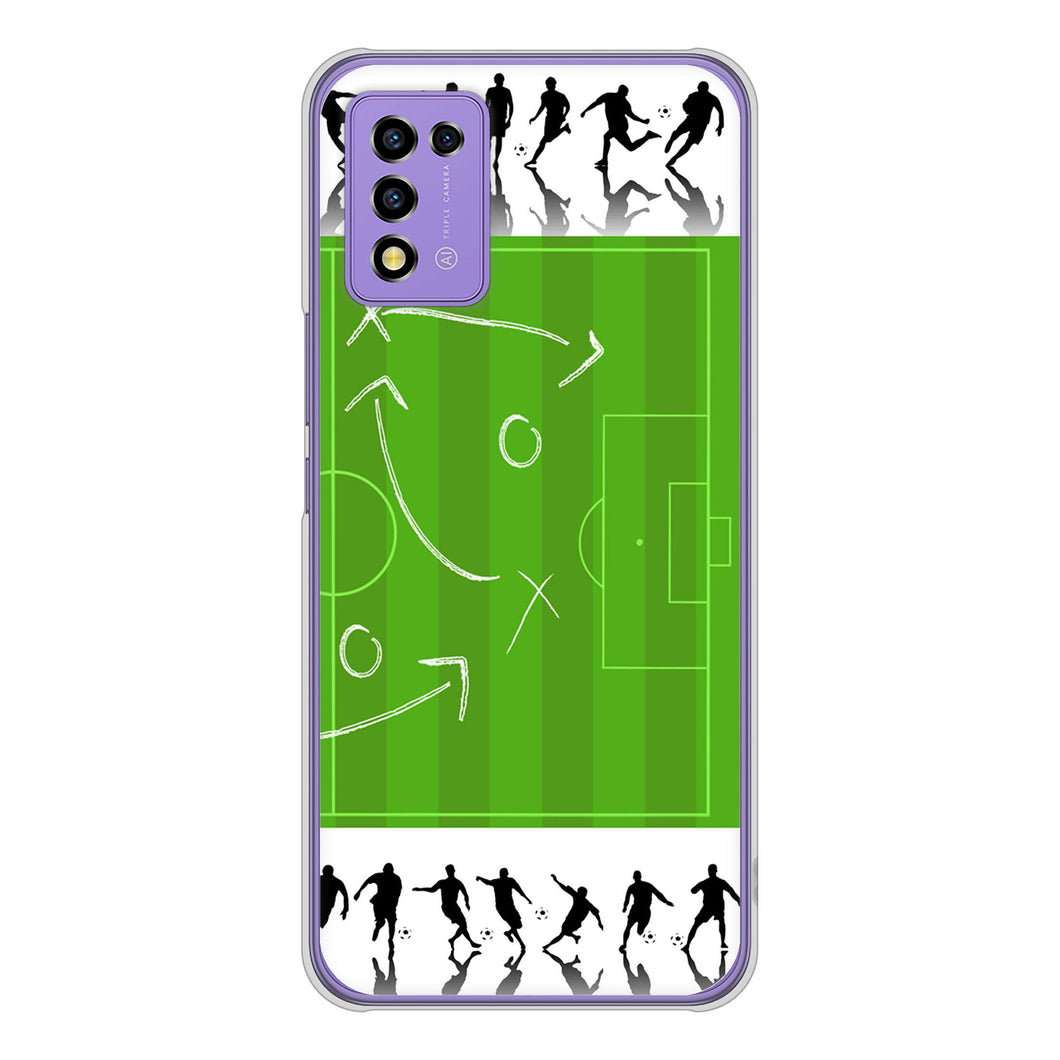 Libero 5G III A202ZT Y!mobile 高画質仕上げ 背面印刷 ハードケース 【304 サッカー戦略ボード】