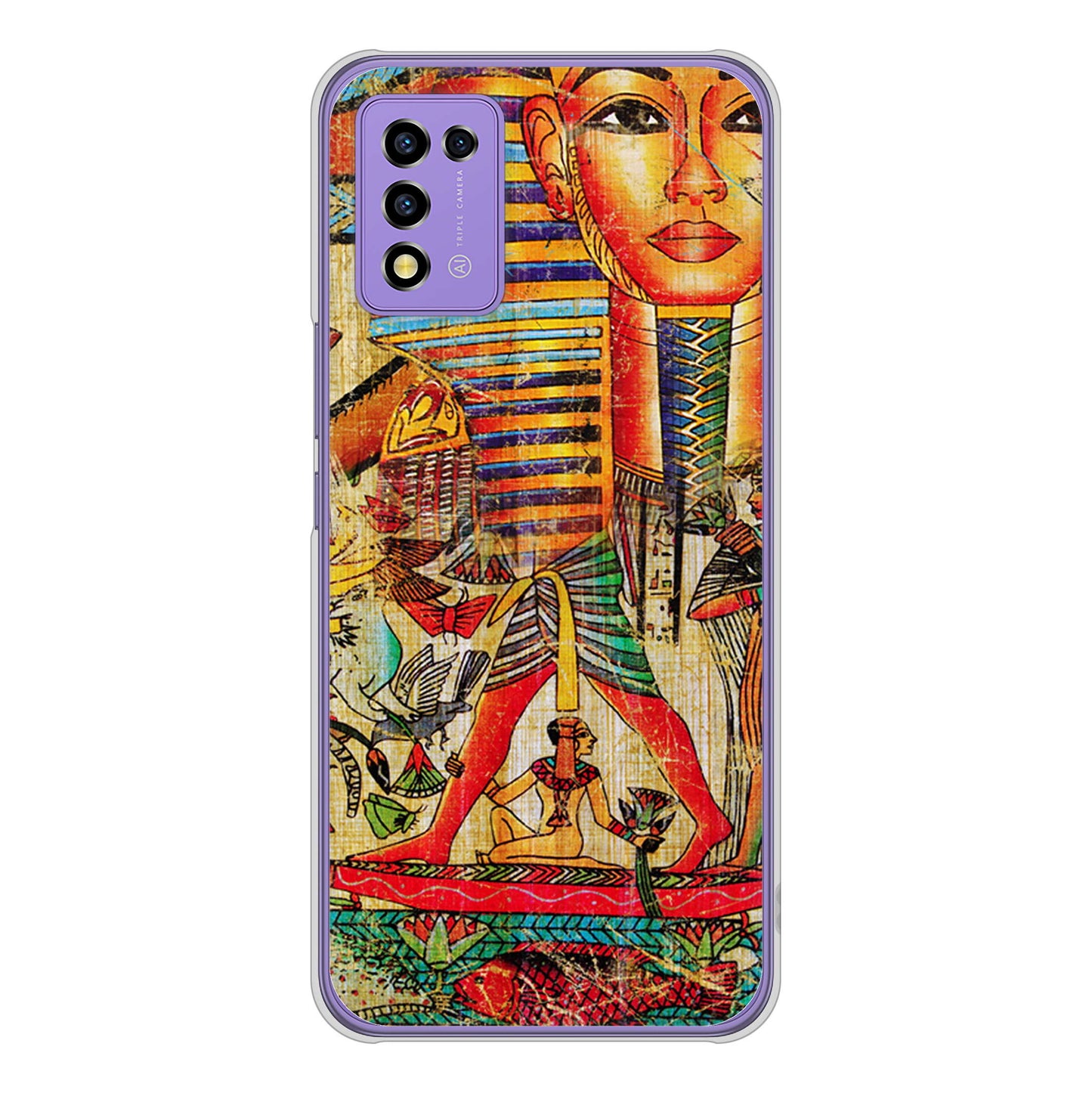Libero 5G III A202ZT Y!mobile 高画質仕上げ 背面印刷 ハードケース 【329 ナイル ツタンカーメン】