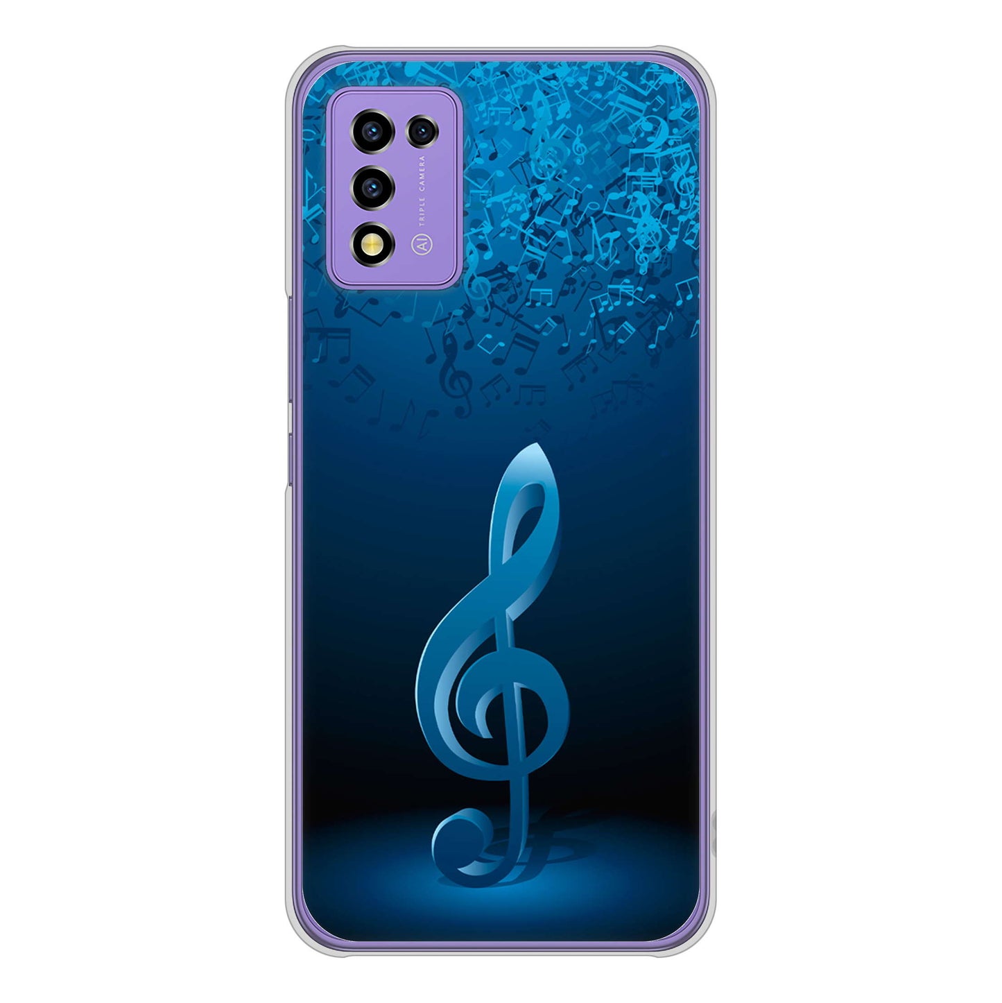 Libero 5G III A202ZT Y!mobile 高画質仕上げ 背面印刷 ハードケース 音符