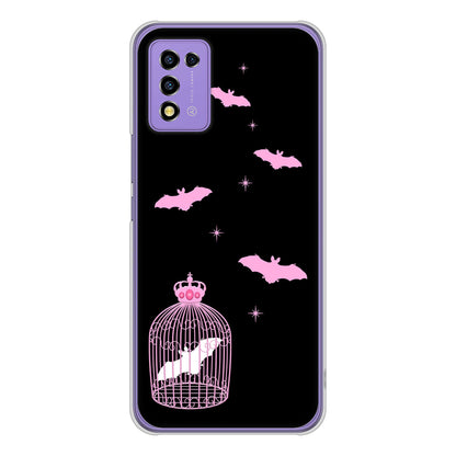 Libero 5G III A202ZT Y!mobile 高画質仕上げ 背面印刷 ハードケース むかいあぐる こうもりの王冠鳥かご