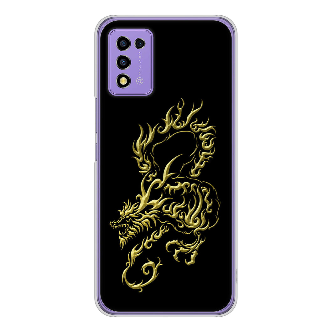 Libero 5G III A202ZT Y!mobile 高画質仕上げ 背面印刷 ハードケース 【VA831 闇と龍】