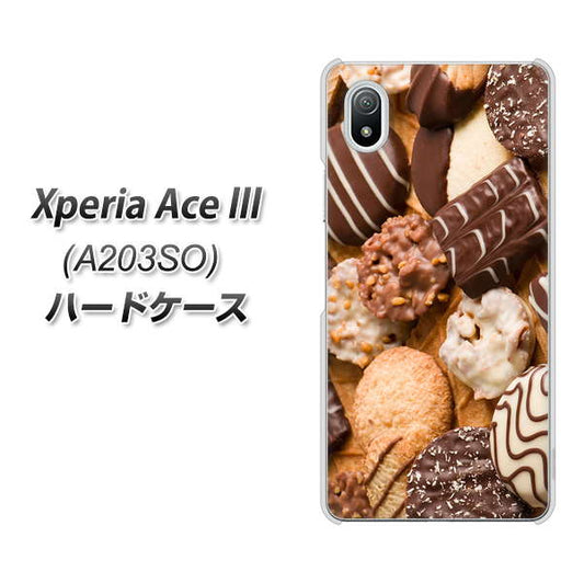 Xperia Ace III A203SO Y!mobile 高画質仕上げ 背面印刷 ハードケース【442 クッキー mix】