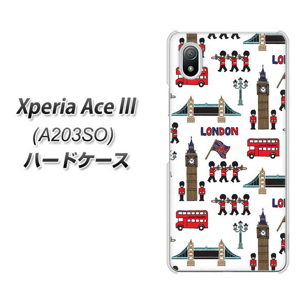 Xperia Ace III A203SO Y!mobile 高画質仕上げ 背面印刷 ハードケース【EK811 ロンドンの街】