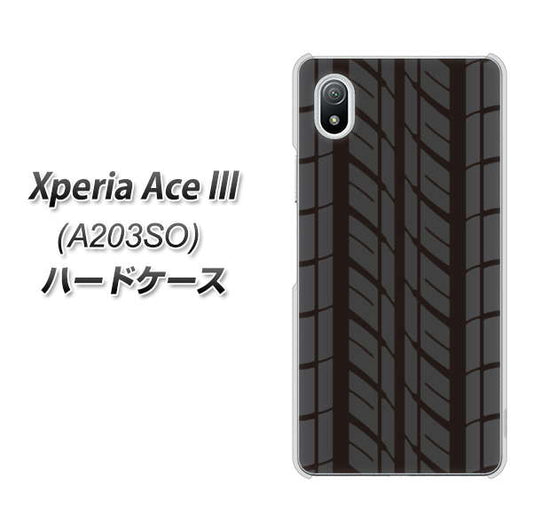 Xperia Ace III A203SO Y!mobile 高画質仕上げ 背面印刷 ハードケース【IB931 タイヤ】