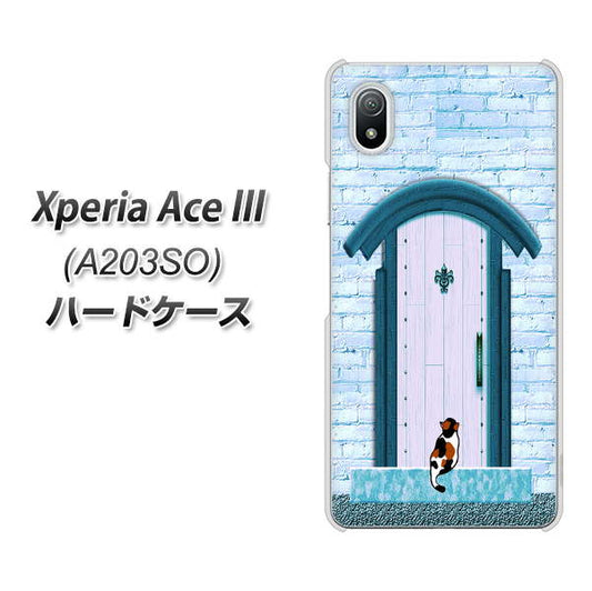 Xperia Ace III A203SO Y!mobile 高画質仕上げ 背面印刷 ハードケース【YA953 石ドア03 素材クリア】