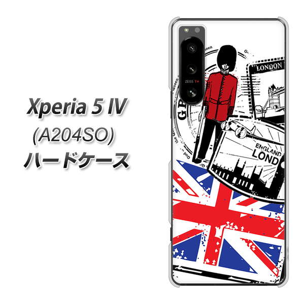 Xperia 5 IV A204SO SoftBank 高画質仕上げ 背面印刷 ハードケース【574 ＬＯＮＤＯＮ】