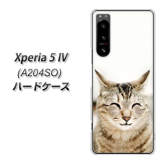 Xperia 5 IV A204SO SoftBank 高画質仕上げ 背面印刷 ハードケース【VA801 笑福ねこ】