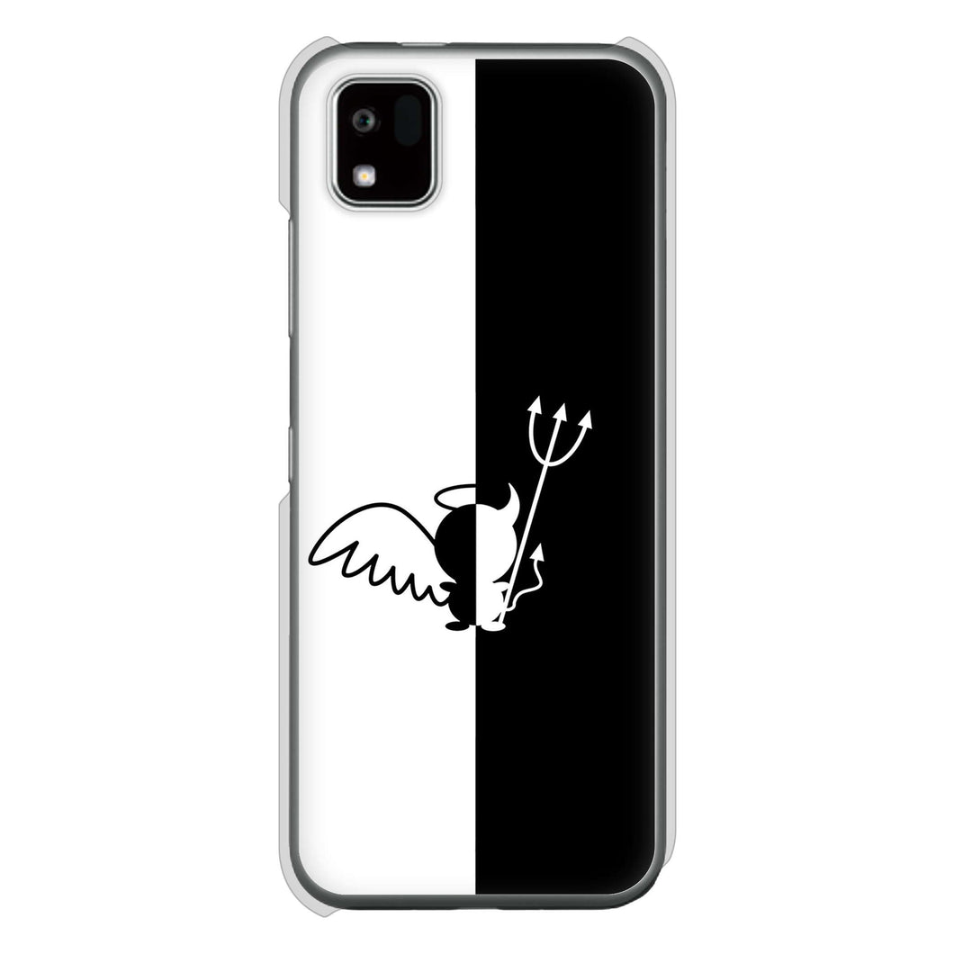 かんたんスマホ3 A205KC Y!mobile 高画質仕上げ 背面印刷 ハードケース 【027 ハーフデビット】