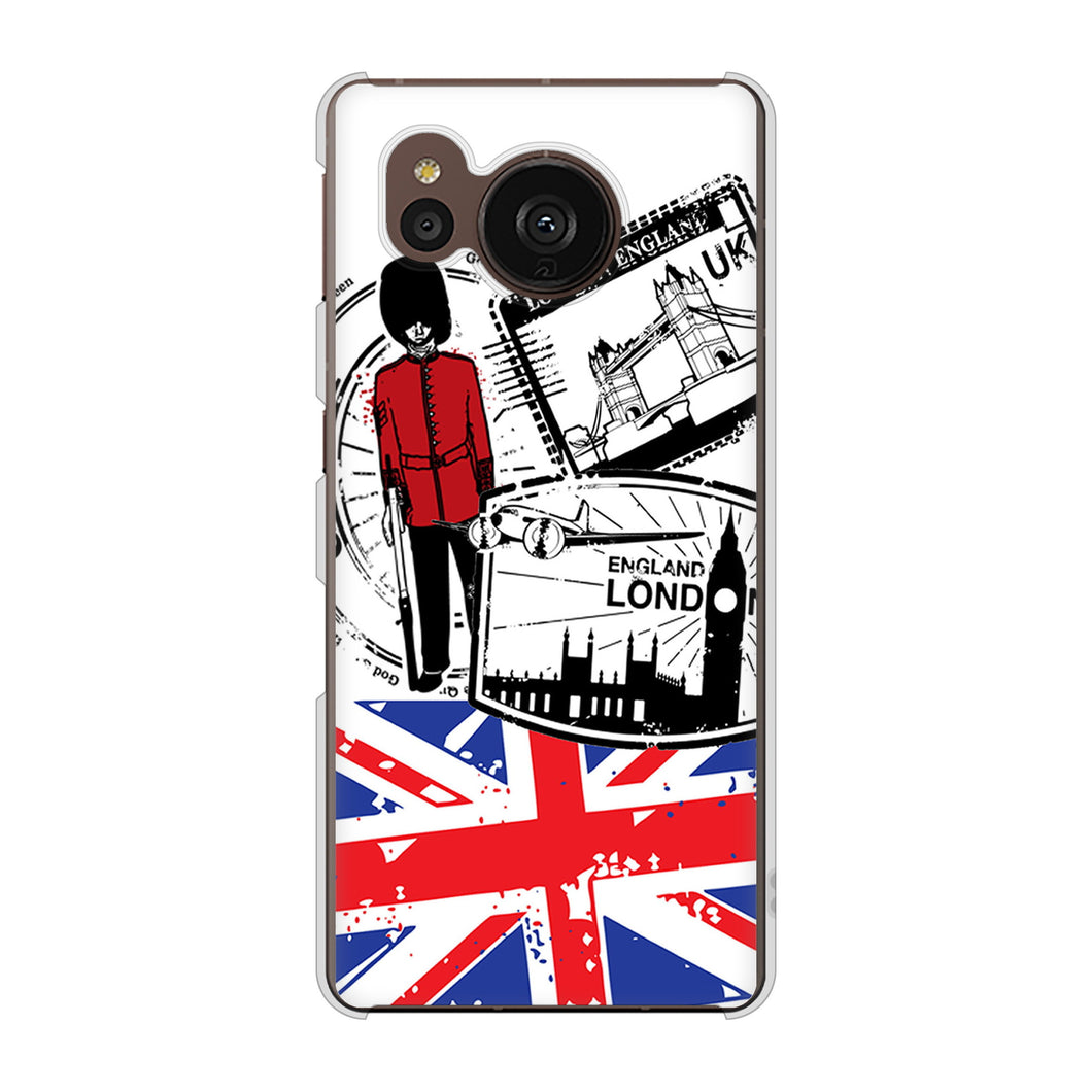 AQUOS sense7 plus A208SH SoftBank 高画質仕上げ 背面印刷 ハードケース イギリスの風景