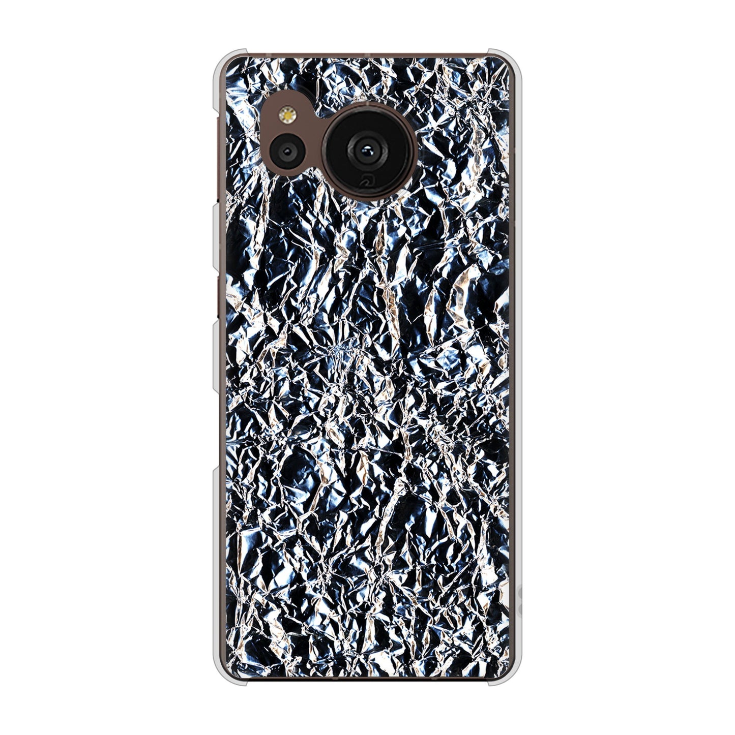 AQUOS sense7 plus A208SH SoftBank 高画質仕上げ 背面印刷 ハードケース 【EK835 スタイリッシュアルミシルバー】