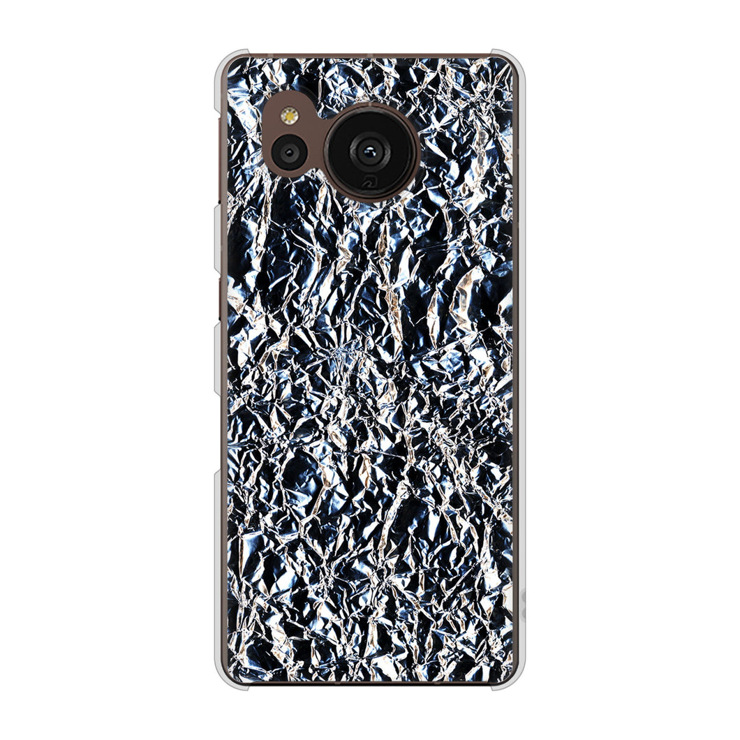 AQUOS sense7 plus A208SH SoftBank 高画質仕上げ 背面印刷 ハードケース 【EK835 スタイリッシュアルミシルバー】